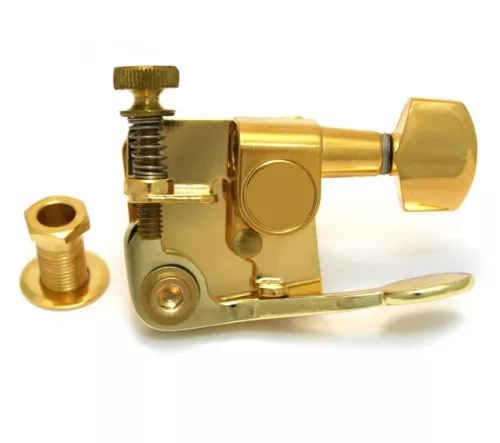 HIPSHOT GT2 Gold Schaller Mini M6 Retrofit Drop D-TUNER Guitar Xtender 6EN1G