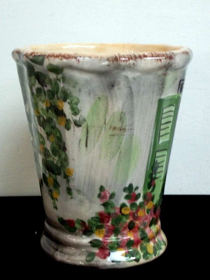 Tabletops Unlimited Rue de Paris  5 1/8" Green Shutter Large Mug - Image 2 of 4