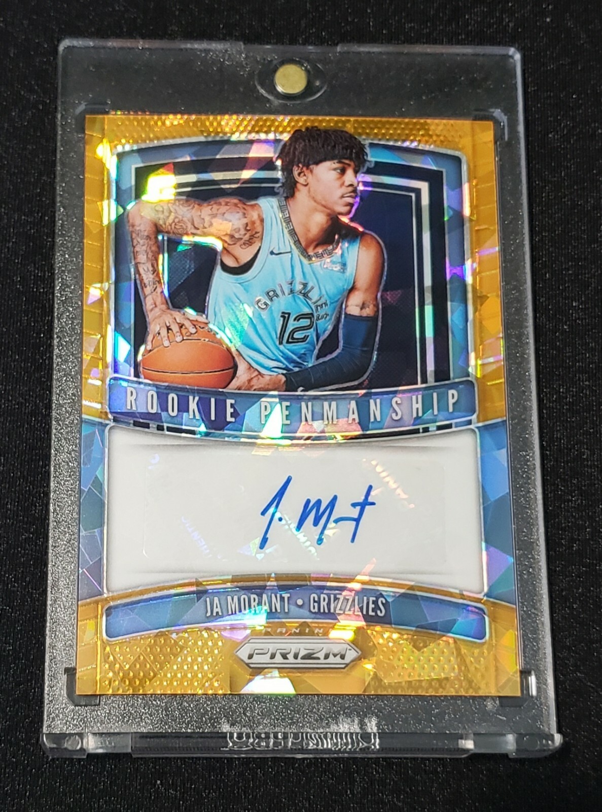 2019-20 JA MORANT PRIZM CRACK ORANGE ICE ROOKIE PENMANSHIP RARE🔥🔥🔥