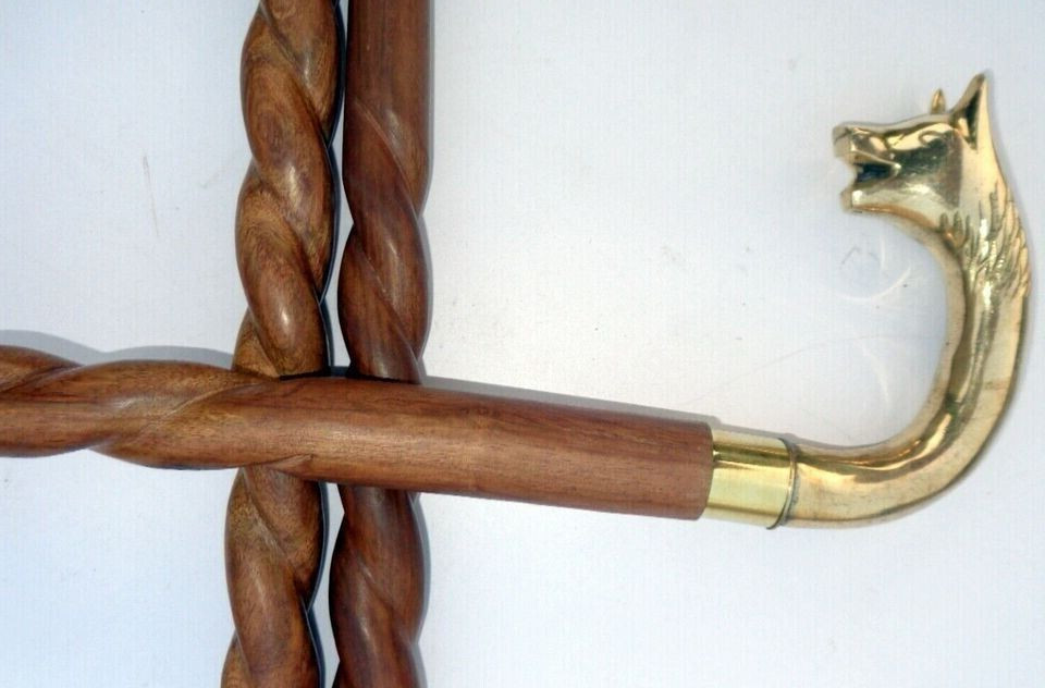 Collectable Handmade Solid Brass FOX Designer spi… - image 7