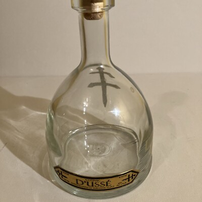 D Usse VSOP Cognac Empty Bottle 750ml with Glass Cork Cap