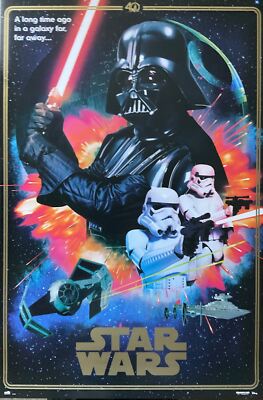Star Wars A Long Time Ago In A Galaxy Far, Far Away  Poster 24 x 36