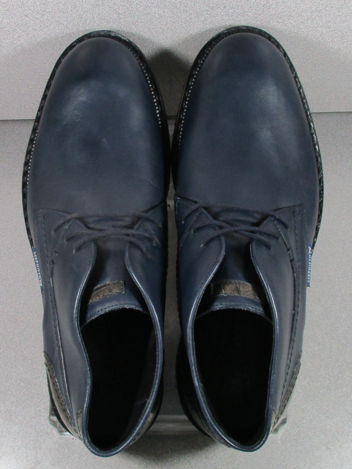 NOVAK MMSP70 MEN'S SHOES SIZE 8 M (EURO 7.5) NAVY LEATHER LACE UP BY