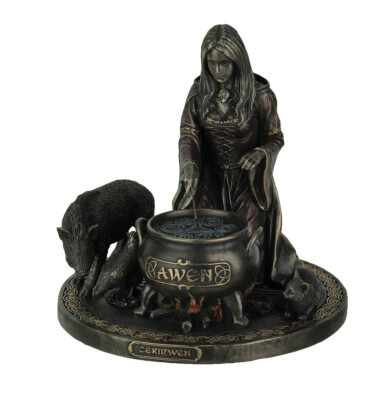 Ceridwen, Celtic Goddess of Inspiration Bronze Finish Statue