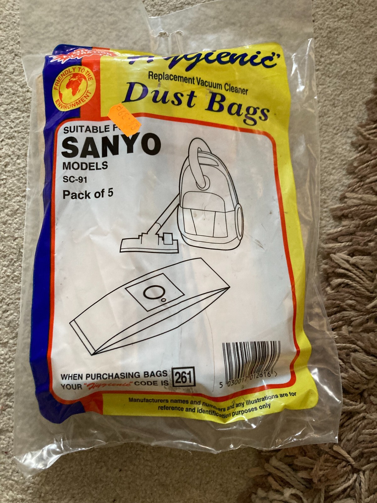 HOOVER/VACUUM BAGS QUALTEX HYGIENIC SANYO x 5 packs eBay