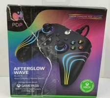 PDP Afterglow Wave Xbox Controller Black for Xbox X series S, Xbox One