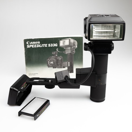 *TOP* TESTED Canon Speedlite 533G Sensor Unit G20 Flash FD A-1 F-1 New AE-1 577G - Foto 3 di 22