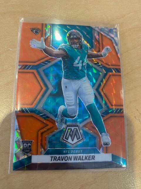 2022 Panini Mosaic Orange Reactive Prizm NFL Debut Travon Walker RC - Jaguars