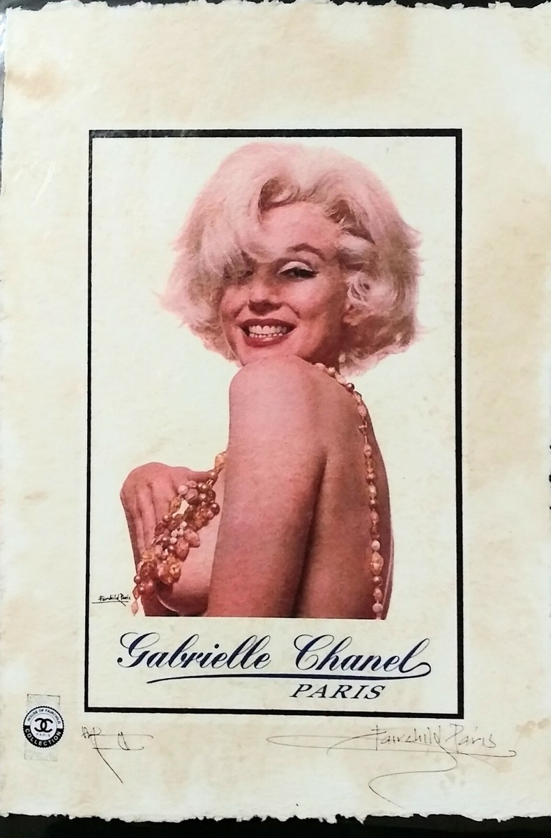 Marilyn Monroe, Gabrielle Chanel Paris, Artist Proof 22'x15