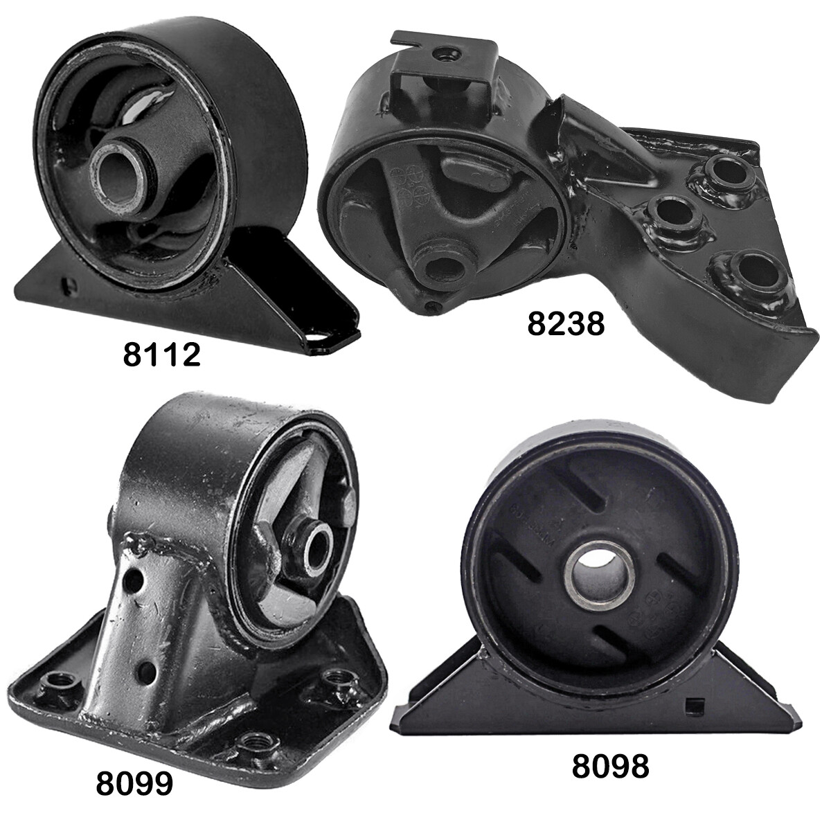 Engine & Manual Transmission Mount Set 4Pcs 93-94 fits Mitsubishi