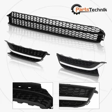  Fit 2012-2015 VW Passat Front Bumper Lower Grille & Fog Light Bezel Cover LH+RH
