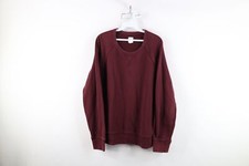 Vintage Y2K Gap Womens Large Faded Blank French Terry Crewneck Sweatshirt