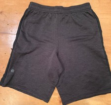 Champion Boy's XL 16-18 Athletic shorts dark gray/black 3 pocket 9.5 in inseam