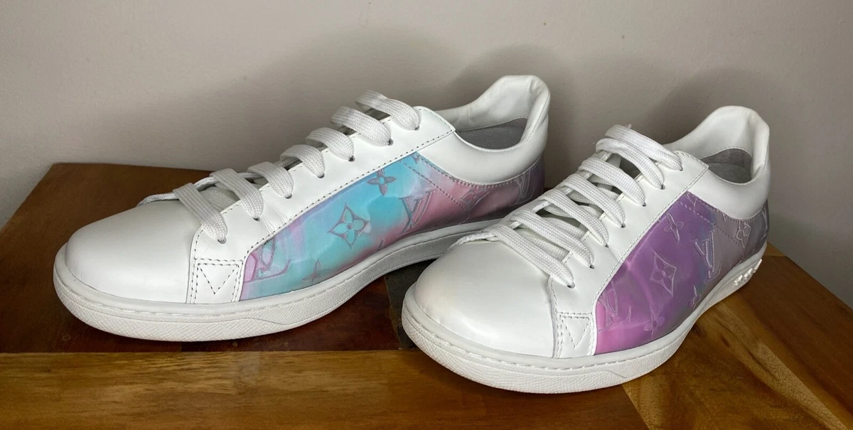 Louis Vuitton White/Purple/Pink Monogram Sneaker