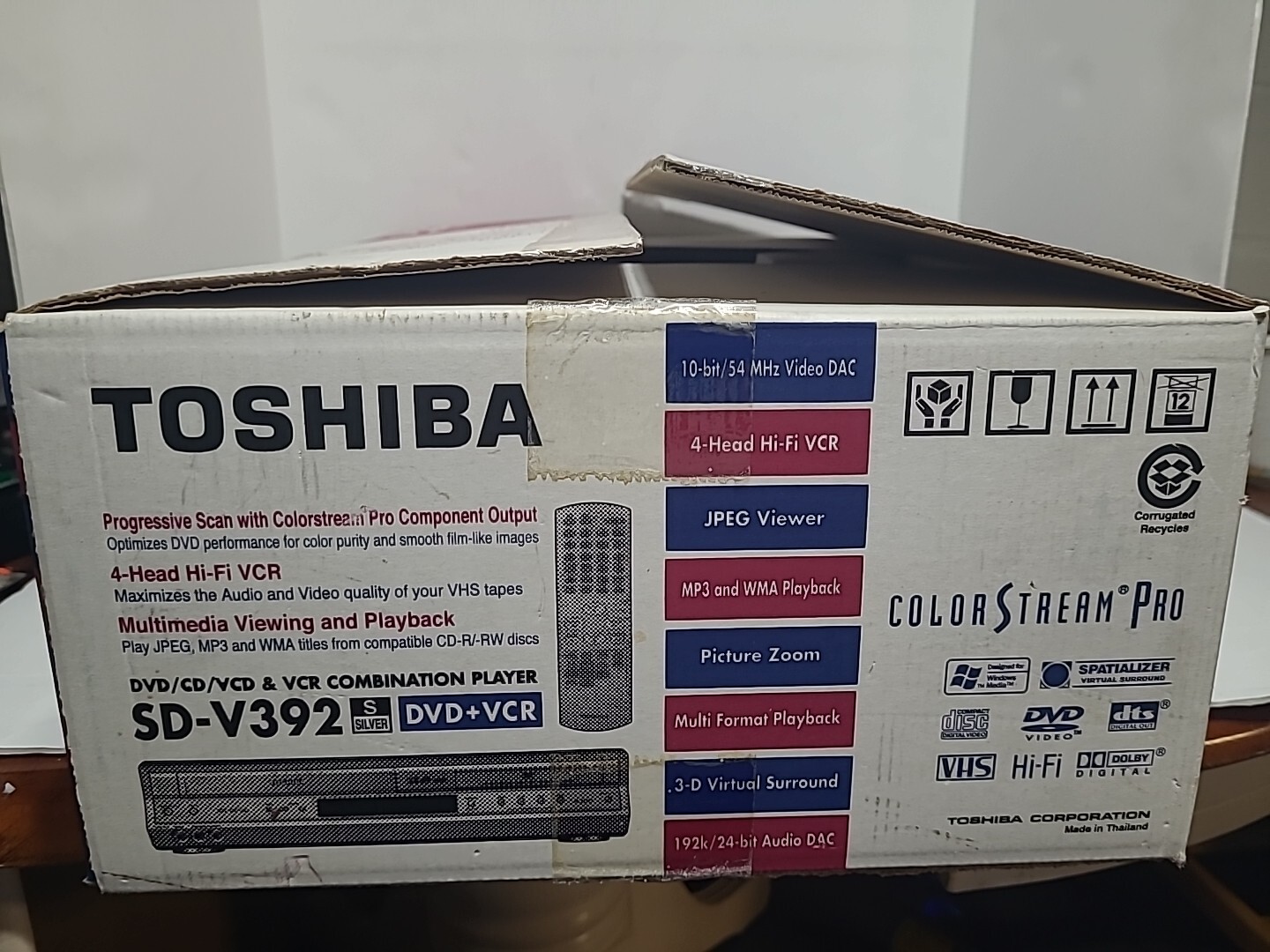 Toshiba SDV392 DVD Player / Video Cassette Recorder VCR Combo Brand