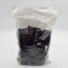 30 Webbing Bag Strap Clip Buckles Adjustable Black 1 Inch Plastic Side Release