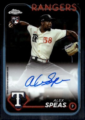 2024 Topps Chrome - Rookie Autographs Alex Speas #RA-ASP (AU, RC)