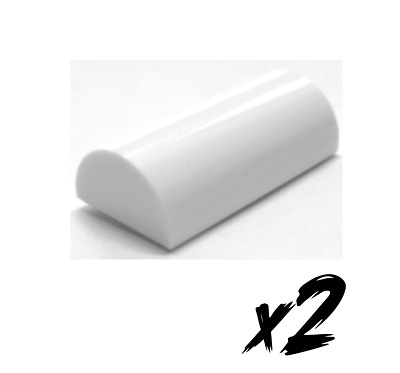 2x LEGO 6192b   2x4 Spitze   Slope   weiß   white