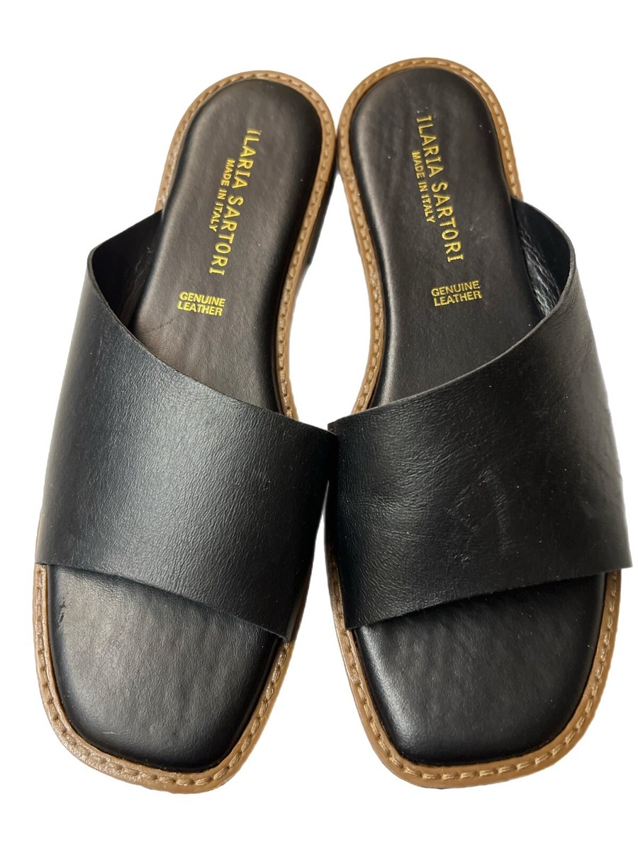 Ilaria Sartori Made In Italy Womens Black Leather Slip On  display picture 3