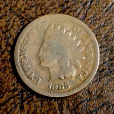 1865 Indian Head Cent - FREE US SHIPPING cd -