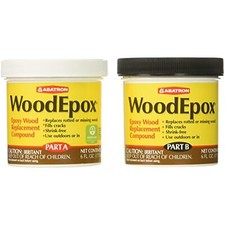 Abatron WoodEpox Epoxy Wood Replacement Compound, 12 oz Kit, Part A  B