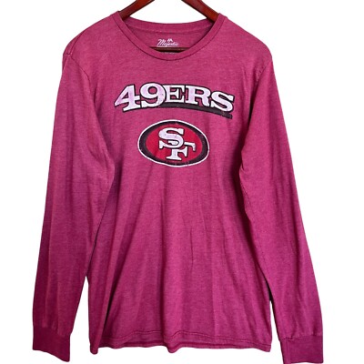 San Francisco 49ers NFL Tshirt Adult XL Red Long Sleev Football Athleisur Niners