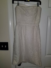 J.Crew Collection Laura Lace Dress 2 Ivory Bridal Short Wedding Gown 67165