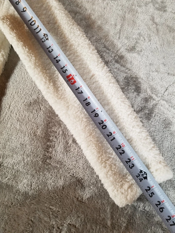 Girl's Youth Sherpa Fleece Patagonia Full Zip Up with Hood Soft Sz Large 12 - Image 4 of 4