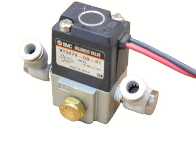SMC  VT307V-6G-01  VACUUM 2 Position  3 Port Direct Operated Poppet Valve 12 VDC