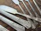 47 Piece Vintage 40s Rogers Treasure Floral SILVER PLATED IS Flatware Utensils — photo 8