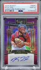 2024 Kyle Teel Panini Select Purple Auto 35/35 PSA 10