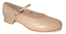 NEW BLOCH WOMEN'S TAN LEATHER MARY JANE TAP DANCE SHOES 6.5 M