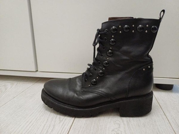Women Nero Giardini Boots Black Leather 39 #BB1H
