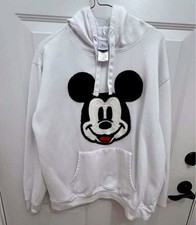 Disney Mickey Mouse White Hoodie Sweatshirt XL