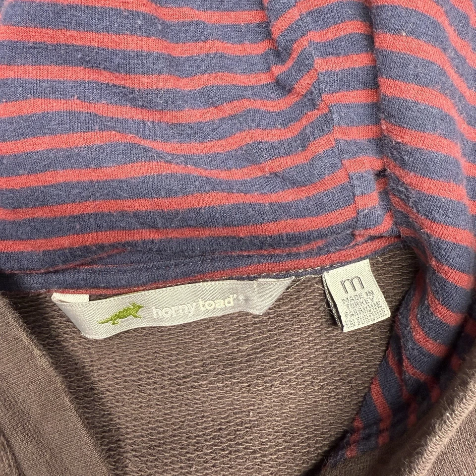 Horny Toad Surpass Hoodie Dress Women M Brown Red Stitch Organic Cotton Outdoor - Image 3 of 4