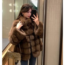 Cappotto pelliccia visone invernale donna stand collo visone pelliccia cappotto caldo pelliccia sintetica giacca lunga