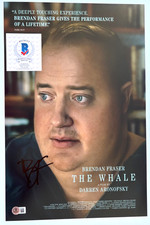 BRENDAN FRASER SIGNED THE WHALE 11X17 MOVIE POSTER PHOTO ACTOR OSCAR MUMMY BAS
