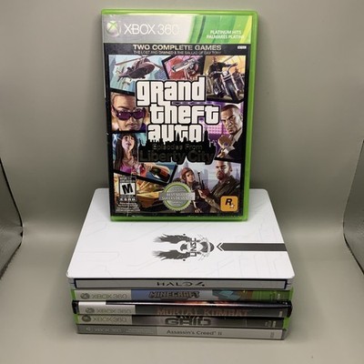 XBOX 360 Lot | Grand Theft Liberty City Mortal Kombat Minecraft Grid Halo 4 ++