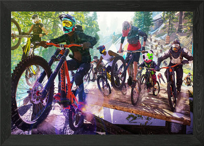 RIDERS REPUBLIC Spiel Gerahmtes Wandbild Poster Leinwanddruck Bild
