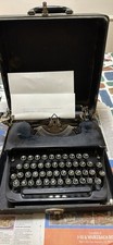 1930's Corona Standard Flat Top  Black Typewriter Vintage WORKS thumbnail