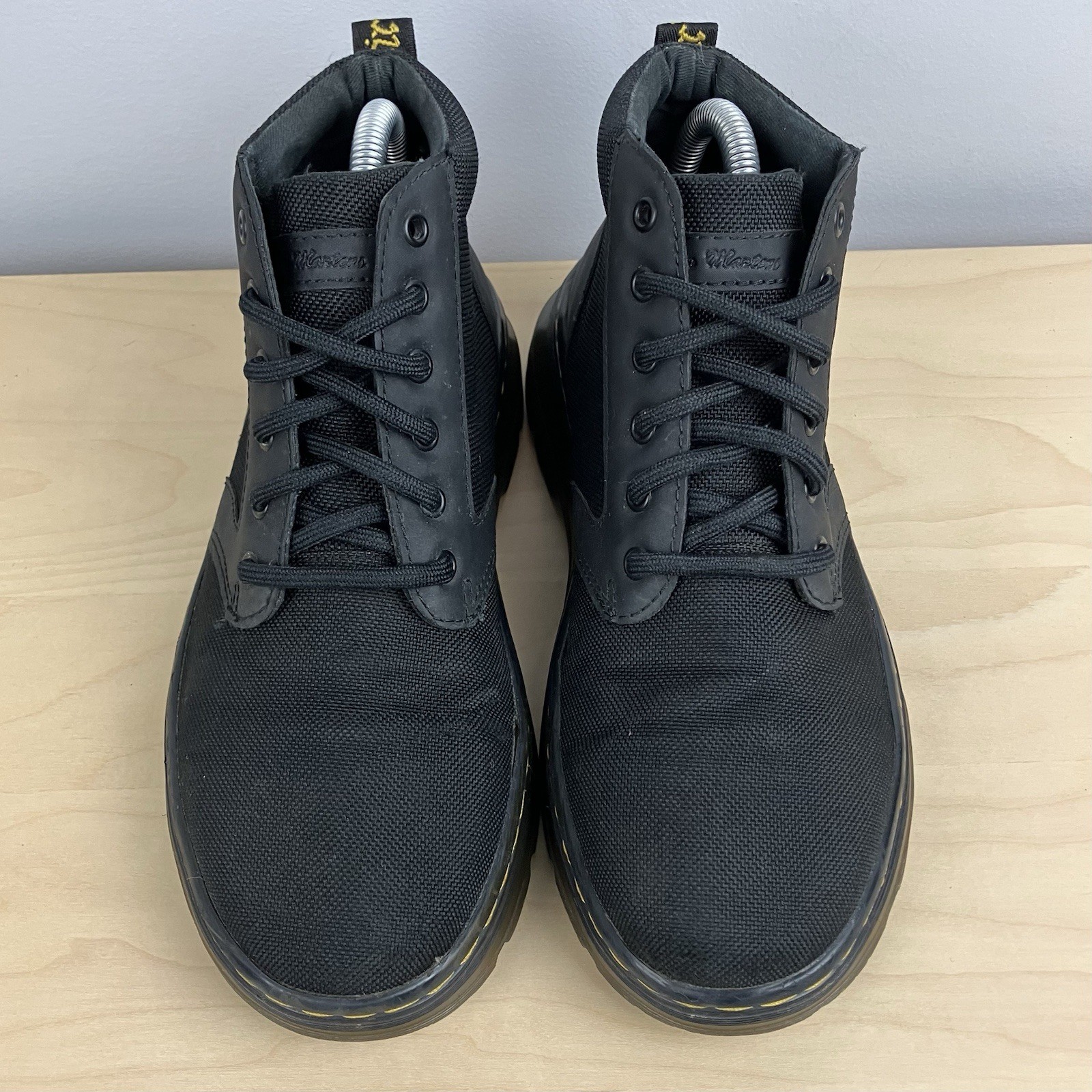 Dr. Doc Martens Women’s Size 7.0 Bonny Black Tough Poly Chukka Combat Boots thumbnail 4