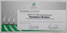 France v Switzerland 2009 UEFA Euro U-17 Championship match ticket