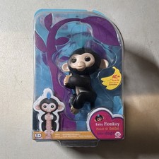 WowWee Fingerlings Baby Monkey Black Interactive Electronic Toy 40 Sounds