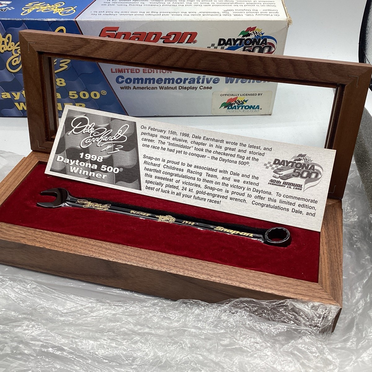 Snap On Wrench Dale Earnhardt #3 Daytona 500 Intimidator Race Win