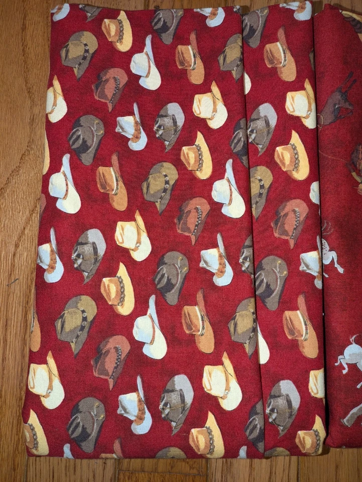 Tela acolchada de 4 yardas 100 % algodón vaquero temática occidental Foto 2 de 4