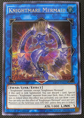 Knightmare Mermaid MP19-EN025 2019 Gold Sarcophagus Tin Mega Pack 1st Edition