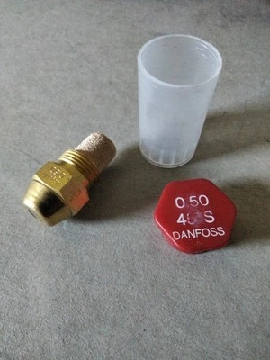 Gicleur DANFOSS 0,50 45°S Débit 0.50 USgal/h angle 45° Type S chaudière Fioul