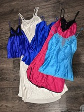 Estate Sale Lot Vintage Lingerie Slip Dressed Various Brands Satin