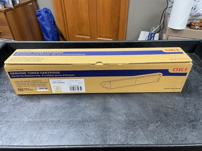 Genuine Okidata OKI Toner Cartridge YELLOW  45536421 C911 New