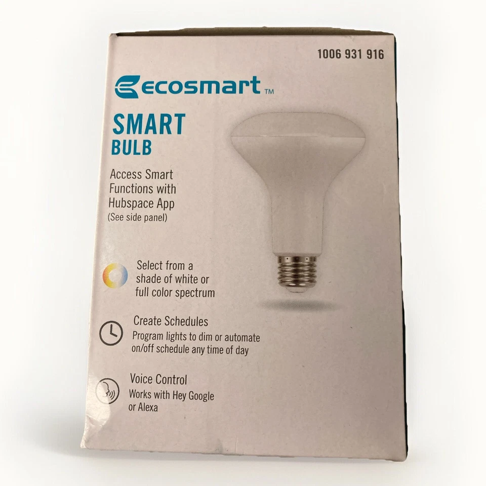 💡3 X EcoSmart Color Changing Smart Light Bulbs w Voice Control LED BR30 65W B20 - Image 4 of 4